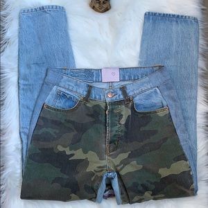 REVICE Denim and Camo Jeans
